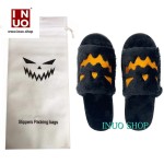 Zapatilla de felpa suave de calabaza de Hallowen
